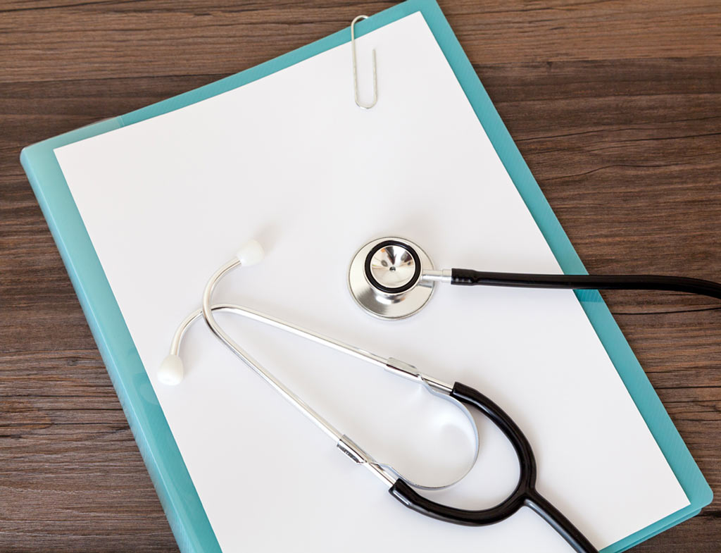 an image of a clipboard with a stethoscope on it